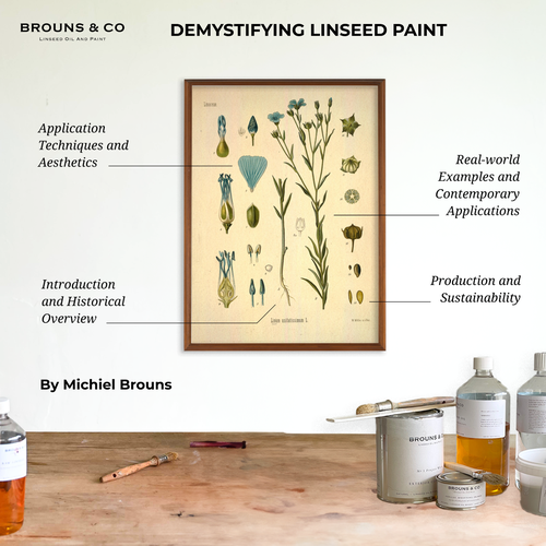 Prezi design with the title 'Prezi Presentation for Linseed Paint Company'