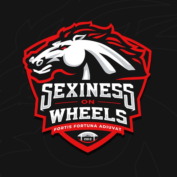 Fantasy football logo with the title 'Sexiness on Wheels'