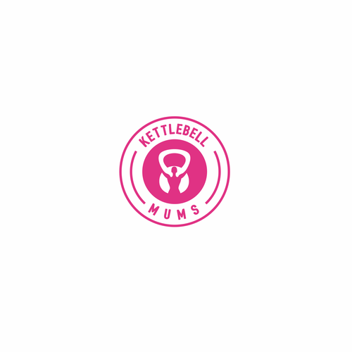 Fitness brand with the title 'Kettlebell Mums Logo'