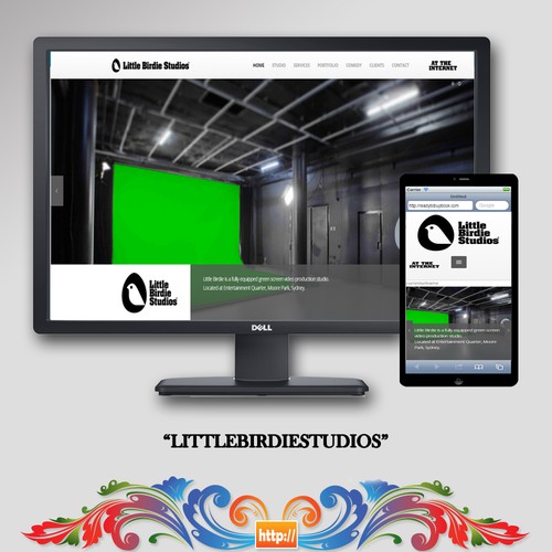 HTML5 website with the title 'One page Landing Page'