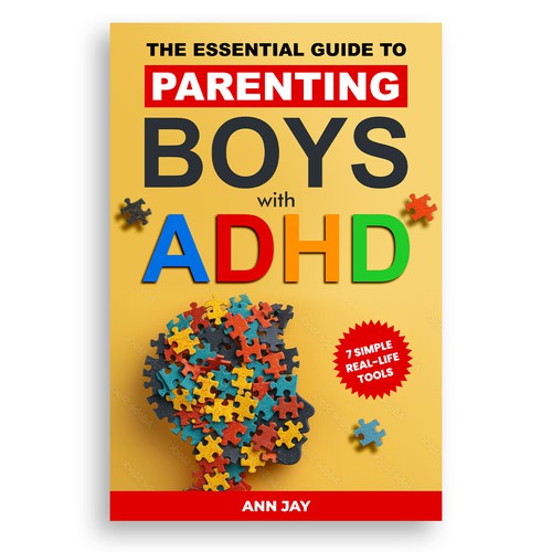 Parenting book cover with the title 'The Essential Guide to Parenting Boys with ADHD'
