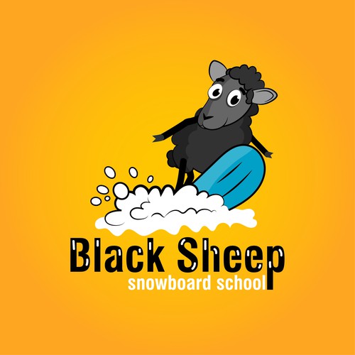 Snowboard logo with the title 'Logotipo Ilustrado'