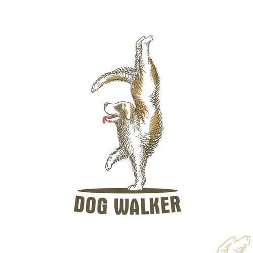 Arts logo with the title 'DOG TRAINER LOGO DESIGN'