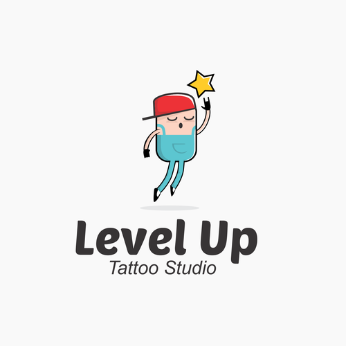 Video game logo with the title 'Pop culture style logo for Tatoo Studio'