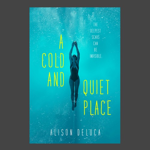 Yellow book cover with the title 'Book cover contest entry'