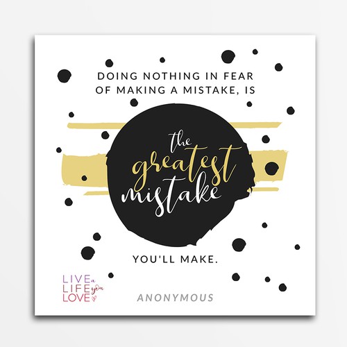 Texture design with the title 'Instagram Images for Live the Life You Love'