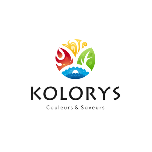 Restaurant brand with the title 'Logo concept'