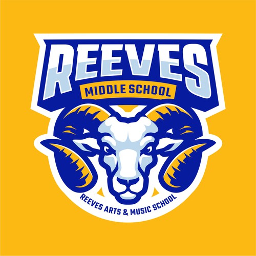 Ram logo with the title 'Reeves Middle School'