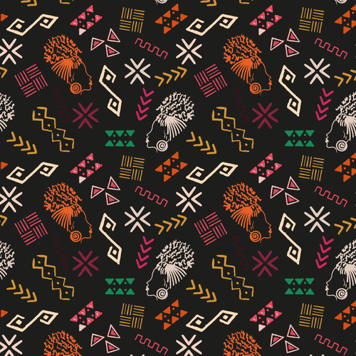 African design with the title 'african soulful  pattern'