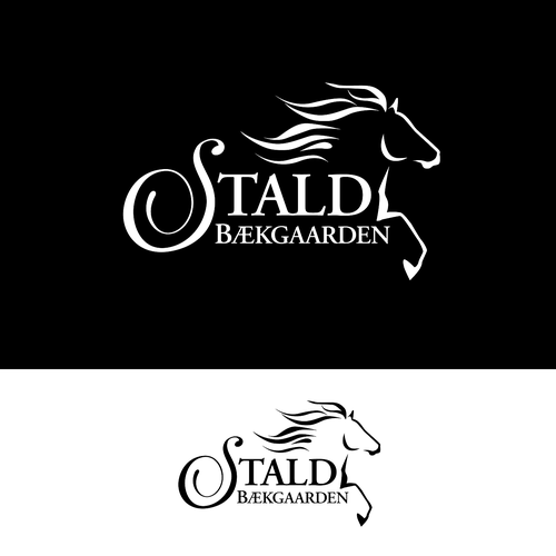 Classy logo with the title 'Contemporary Icelandic Horse logo'