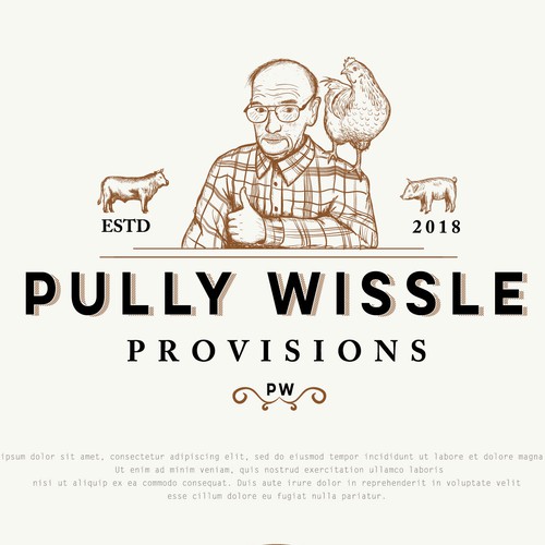 BBQ logo with the title 'BBQ vinatge logo'