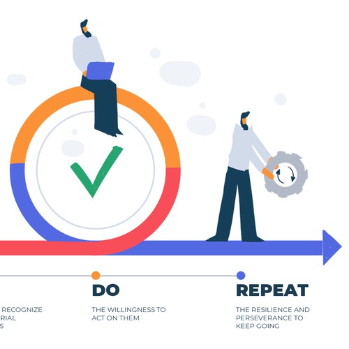 People artwork with the title 'Illustration people'