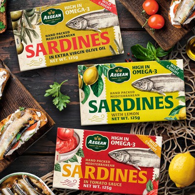 Packaging design for the canned sardines
