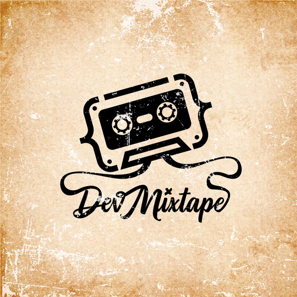 Software logo with the title 'Logo Concept for "Dev Mixtape"'