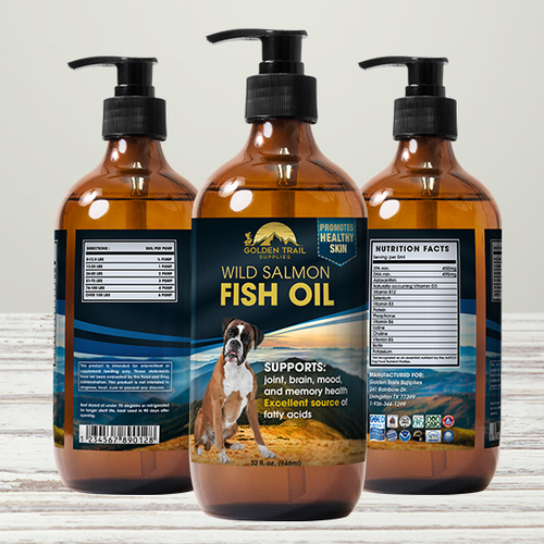 Supplement label with the title 'Pet Supplement'