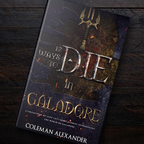 Series book cover with the title 'Cover Design For A Fantasy Book'