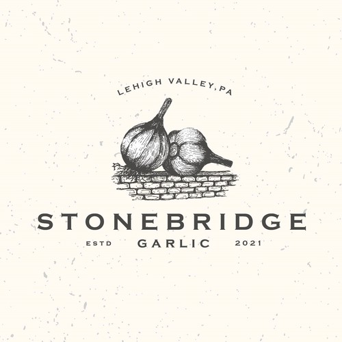 Valley logo with the title 'Hand drawn farm logo'