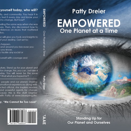 Climate change design with the title ' Empowered: One Planet at a Time by Patty Dreier'