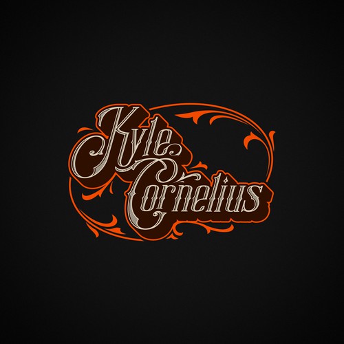 Artist logo with the title 'Roots Rock Music Artist Logo'