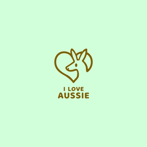 Australia flag logo with the title 'i love aussie'