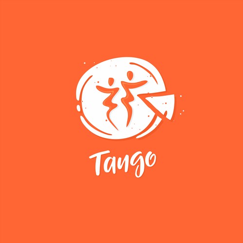 Cafe bar logo with the title 'Logo concept for "Tango Pizza"'