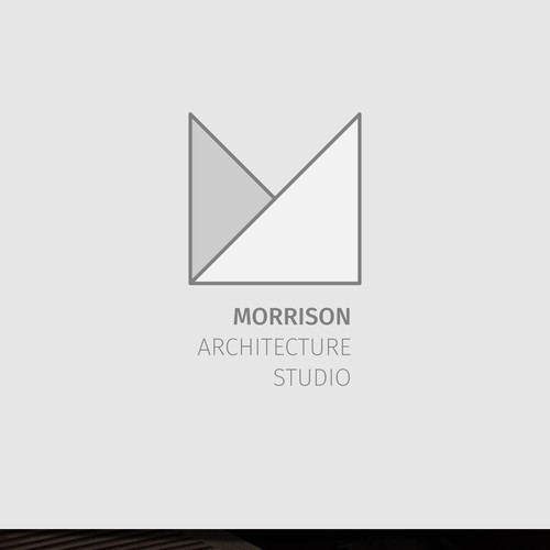 Triangle brand with the title 'Logo for an architecture studio'