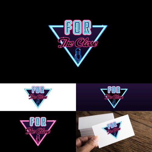 Miami design with the title 'Hype disco miami vibe logo design'