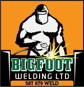 Bigfoot logo with the title 'Bold Logo Design For a Welding Shop'