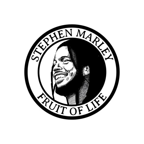 Detailed logo with the title 'Stephen Marley design'