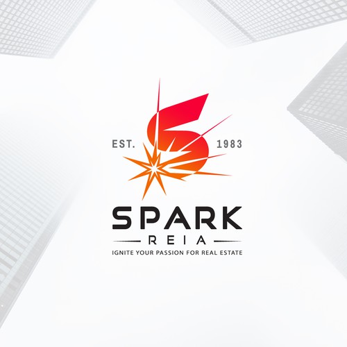 Energetic design with the title 'Bold logo for Real Estate Association'