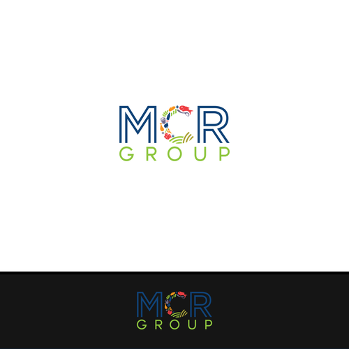 Packaging logo with the title 'Logo concept for MCR Group'