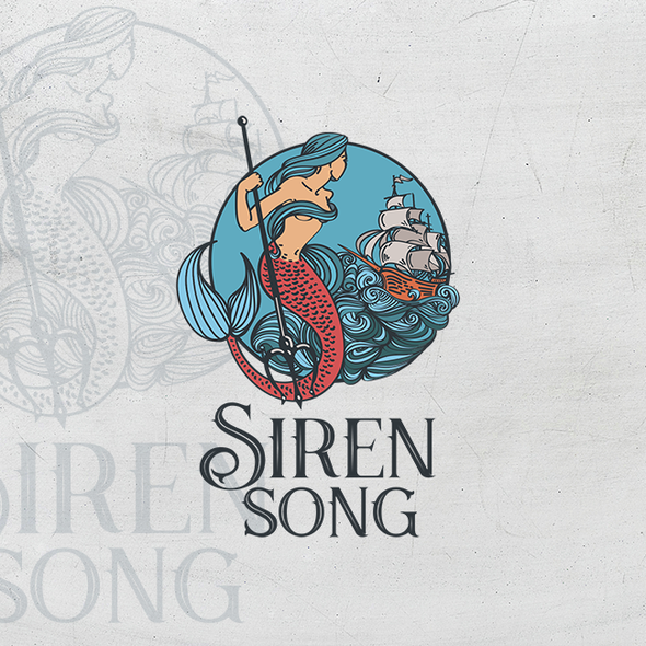 Siren design with the title 'Siren Song logo'