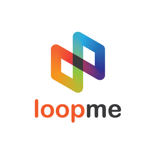 Gradient brand with the title 'logo concept for start-up'