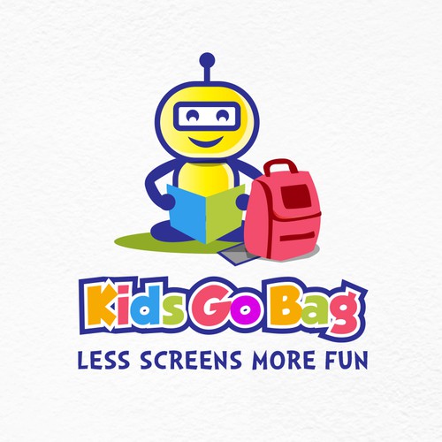 Reading logo with the title 'fun logo for subscription bags'