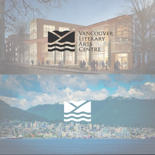 Nonprofit brand with the title 'Vancouver Literary Arts Centre'