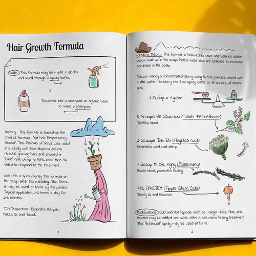 Doodle artwork with the title 'Book design'