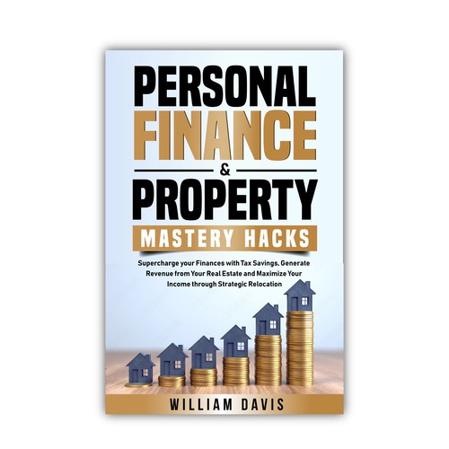 Real estate book cover with the title 'Personal Finalce & Property ebook cover'