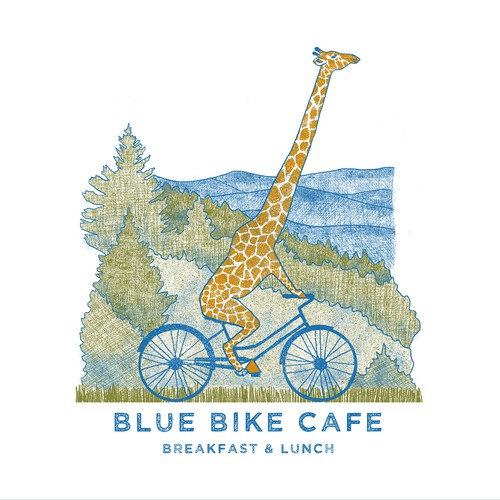 Bike t-shirt with the title 'GIRAFFE'