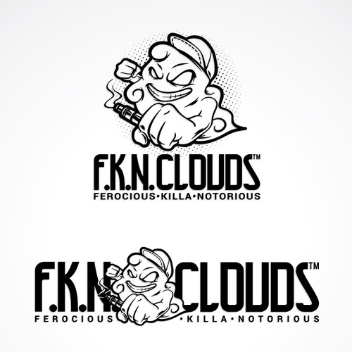 Shirt logo with the title 'Character Logo of Cloud Chasing (Personal Vaporizer)'