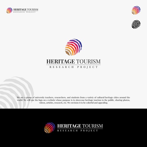 Heritage logo with the title 'Heritage Tourism Research Project'