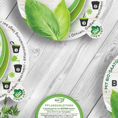 Eco cup label