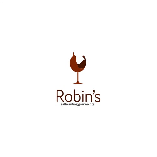 Adobe templates logo with the title 'Robin's Gallivanting Gourments'