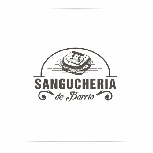 Sandwich logo with the title 'logo sangucheria'