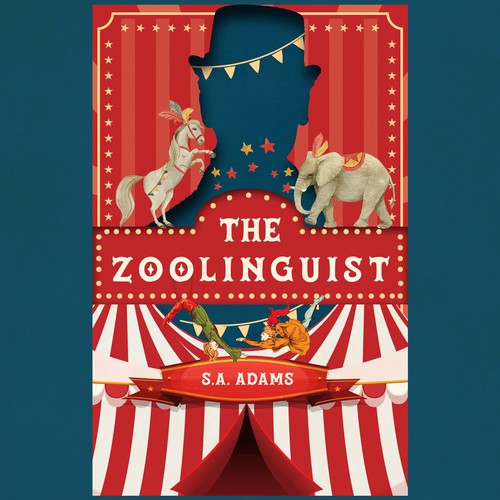 Zoo design with the title 'book cover design '