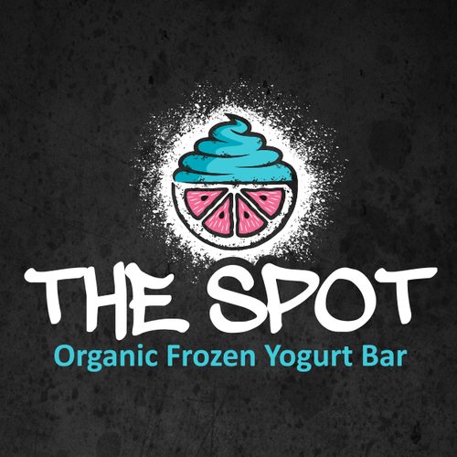 Ice cream logo with the title 'The Spot'