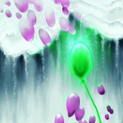 Science artwork with the title 'Captivating Neuron Illustration'