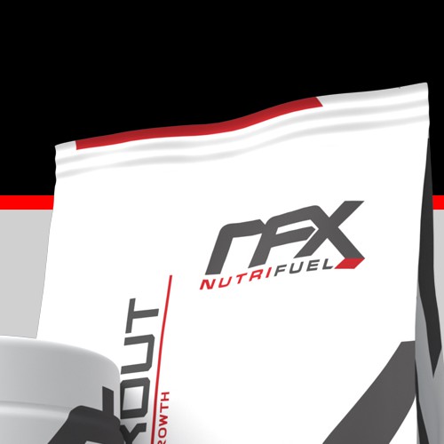 Nutrition logo with the title 'logo for NutriFuel X'