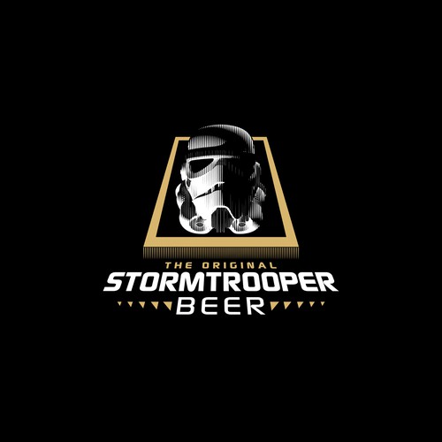 Engraving logo with the title 'The dark side of the beer'