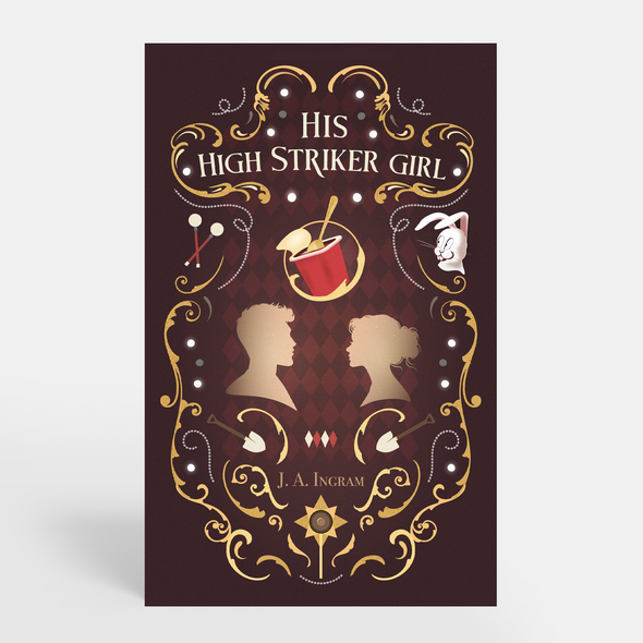 Ornamental design with the title 'Romance cover'
