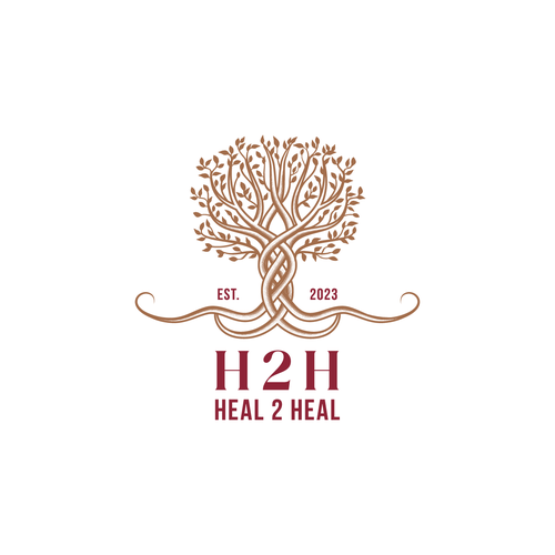 Celtic design with the title 'Tree life logo concept for Heal 2 Heal'